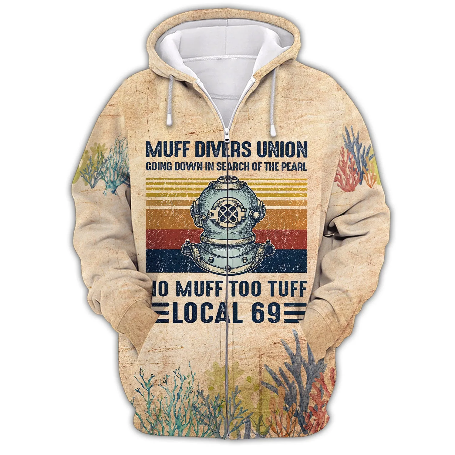 Scuba Muff Divers Union 3D All Over Printed Tshirt Dive