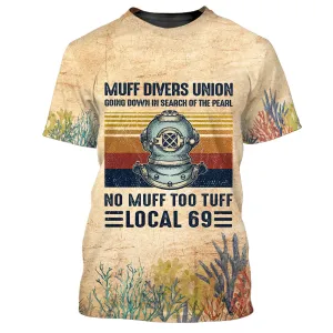 Scuba Muff Divers Union 3D All Over Printed Tshirt Dive
